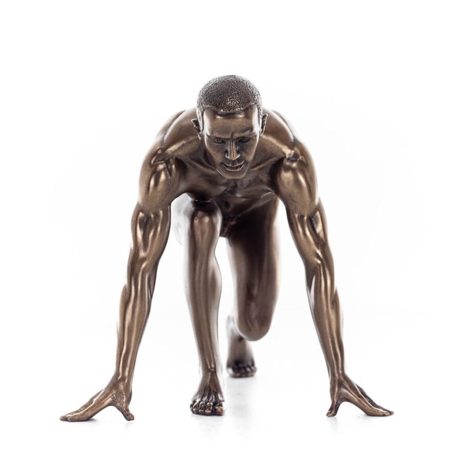 Runner: Athlete Symbol of Olympic Games, from Sculpture 13.5cm Veronese  Bronze Electroplating Full Body Statue – MedusaCrete